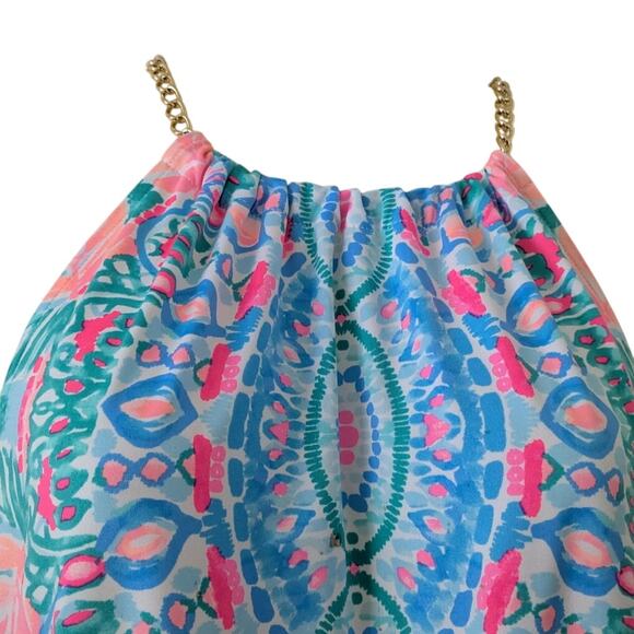 Lilly Pulitzer BOWEN Sz S Halter Top in Hot Tamale - Picture 3 of 10